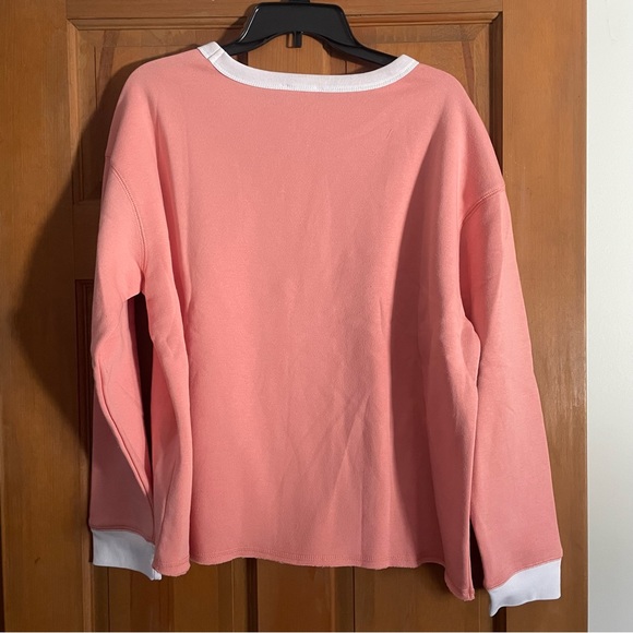 Nuco sweatshirt white and peach Size XL NEW - Picture 6 of 7